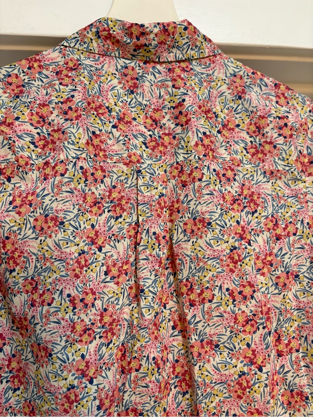 J.Crew Liberty London 100% Cotton Swirling Petals Floral Popover Shirt Blouse 6 - Picture 8 of 12